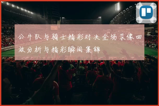 公牛队与骑士精彩对决全场录像回放分析与精彩瞬间集锦